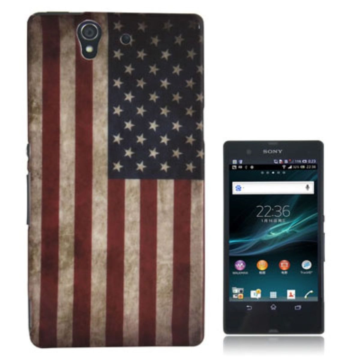 König Design Handyhülle Sony Xperia Z, Sony Xperia Z Handyhülle Backcover Mehrfarbig