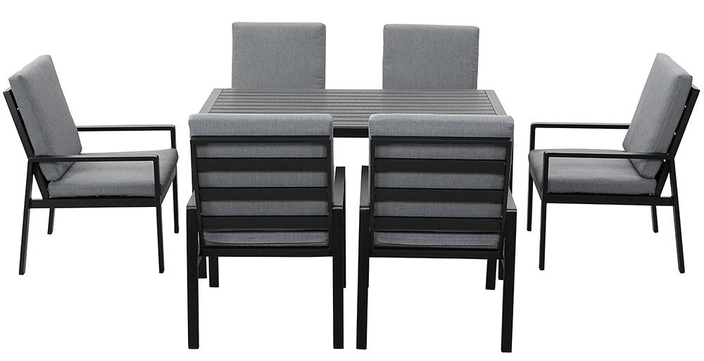 MeXo Gartenlounge-Set Gartenmöbel Set aus Aluminium, (Garten-Essgruppe für günstig online kaufen