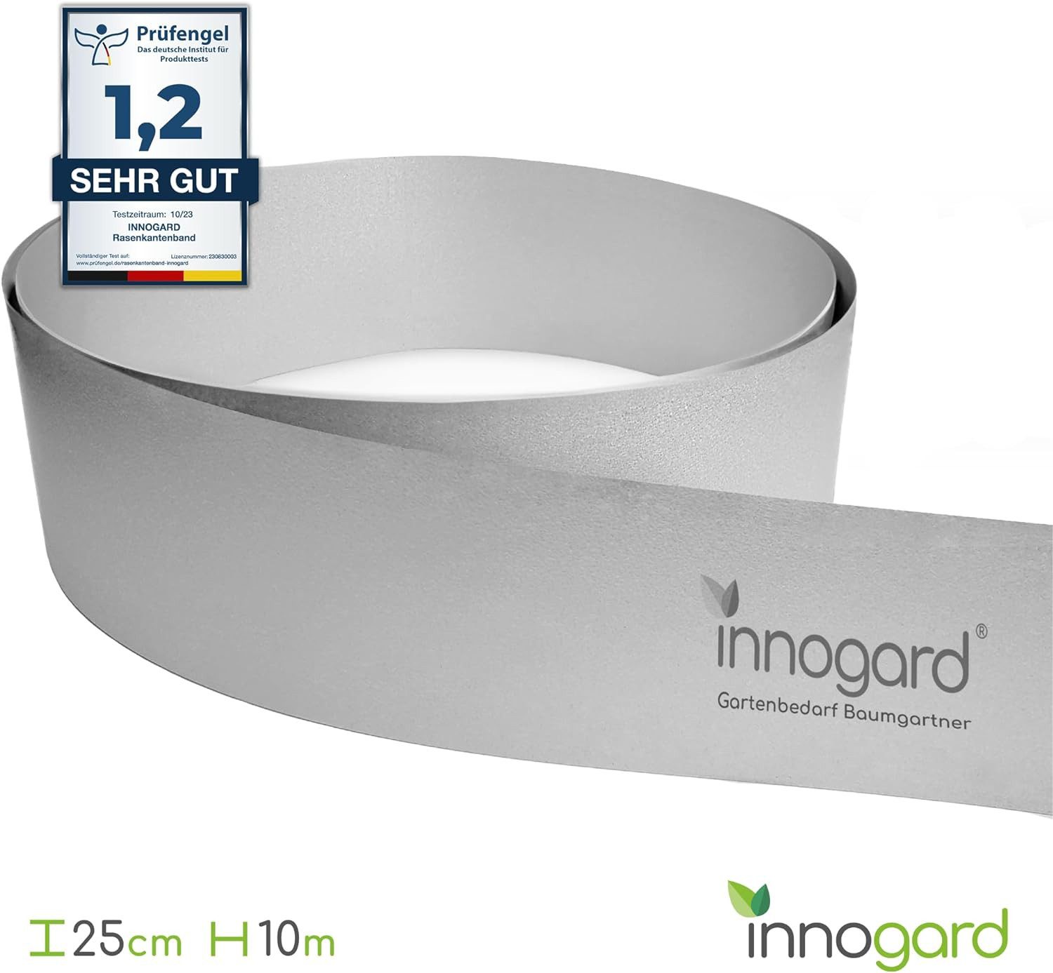 innogard Rasenkante Beeteinfassung 1 mm stark Rasenkantenband Beetbegrenzung Beetumrandung