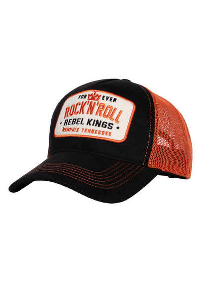 KingKerosin Trucker Cap Forever Rock'n'Roll mit großer Frontstickerei