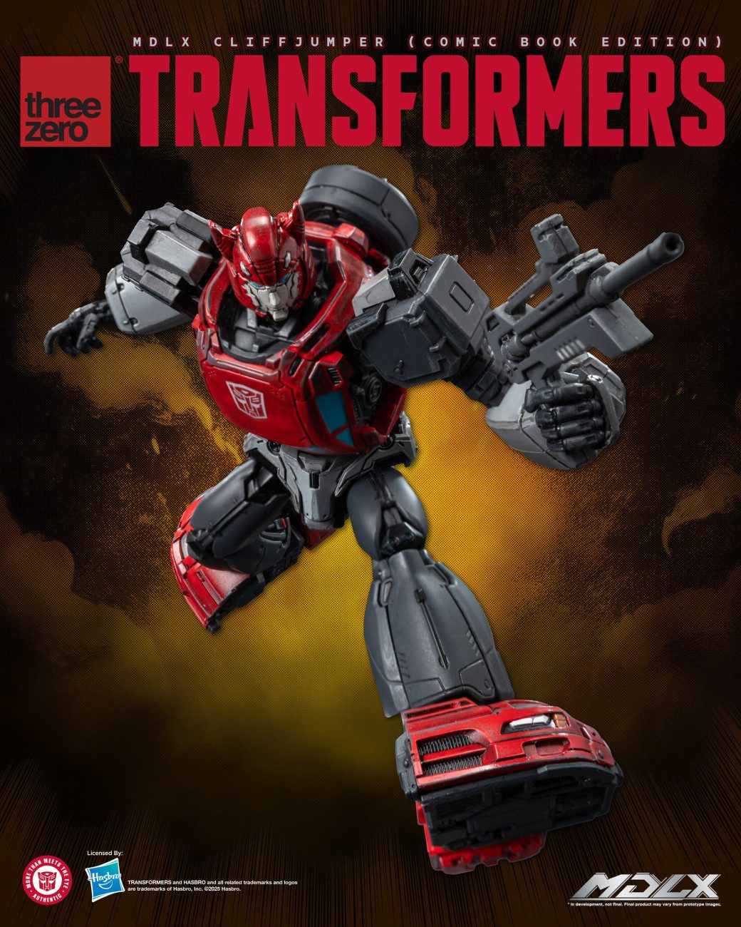 ThreeZero Actionfigur Transformers MDLX Actionfigur Cliffjumper (Comic Book Edition) 12 cm