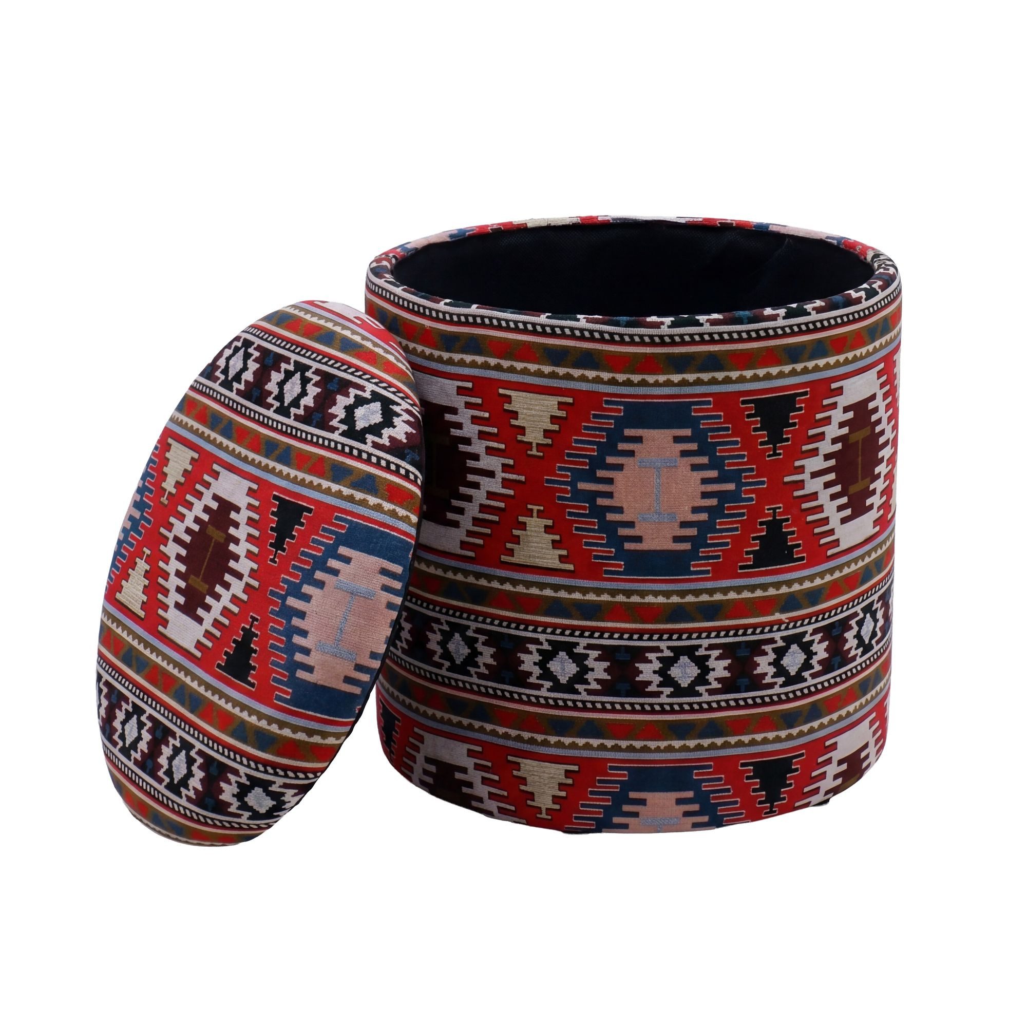 moebelfaktor Sitzhocker Nesna, Stoff, Sitzhöhe 45 cm, Fußhocker