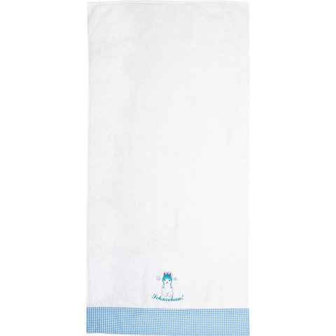 ADELHEID Handtücher Schneehase Handtuch, Frottee (2-St), mit Bordüre und Stickerei