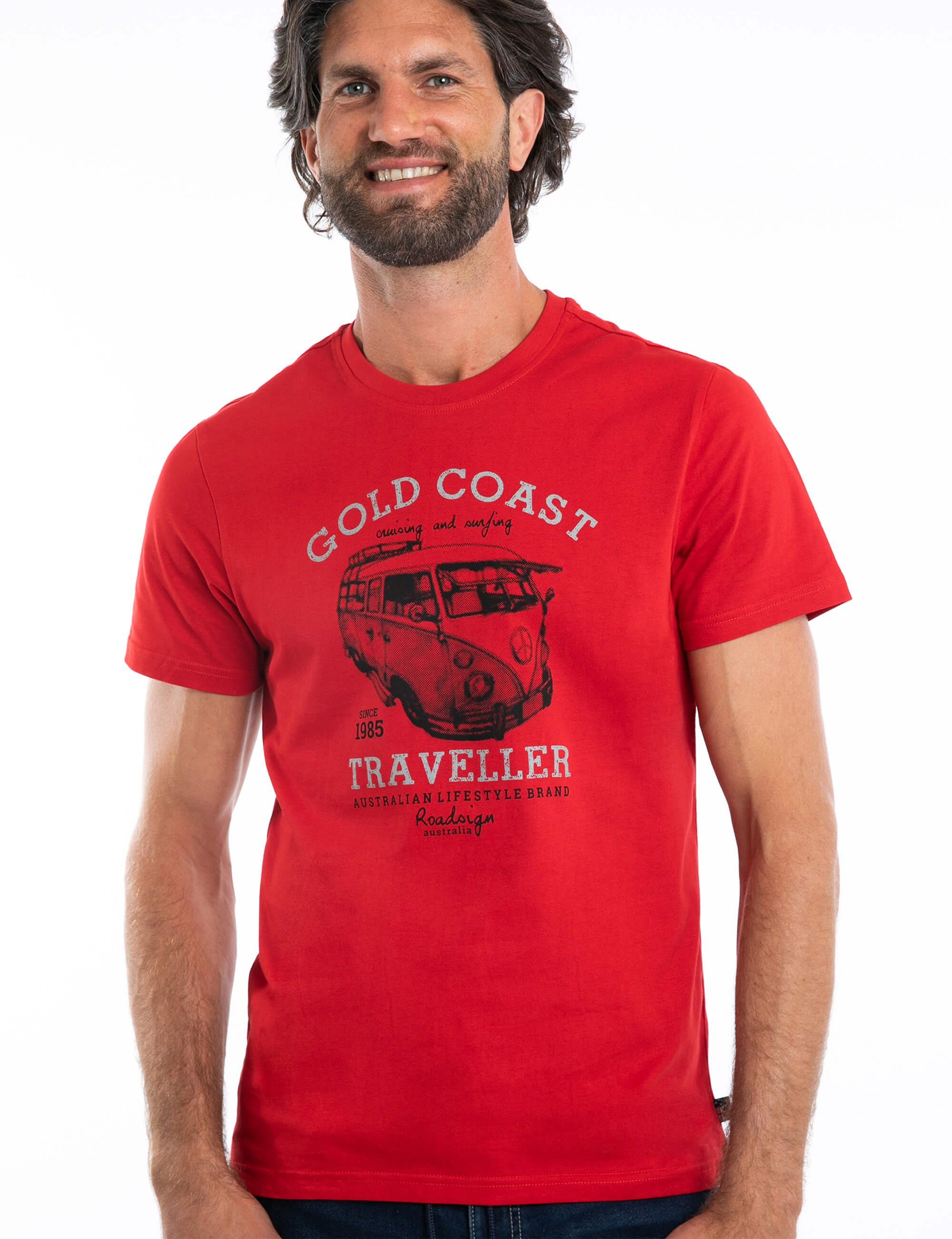 ROADSIGN australia T-Shirt VW Bus (1, 1-tlg., 1) mit Aufdruck und Rundhalsausschnitt, 100 % Baumwolle