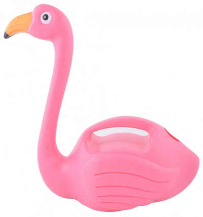 esschert design Gießkanne Esschert Design Flamingo Giesskanne rosa Blumen Garten 1,46 Liter