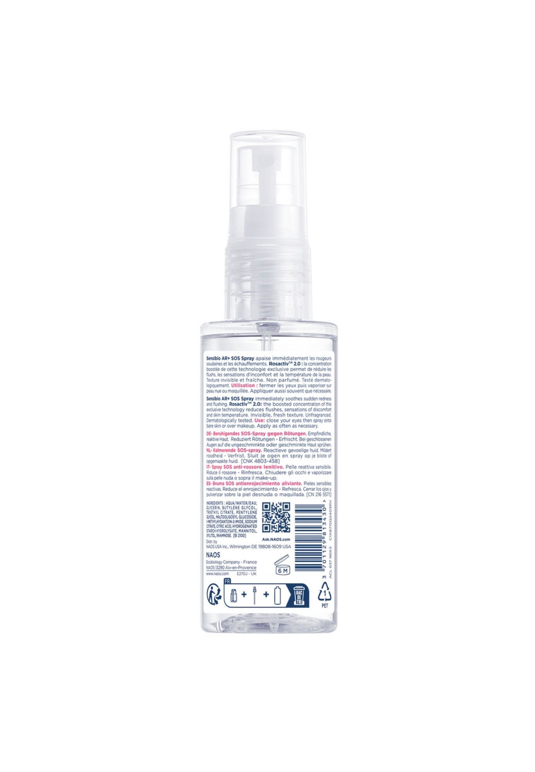Bioderma Gesichts- und Körperspray Sensibio AR+ SOS Spray -, 1-tlg., reduziert sofort Rötungen