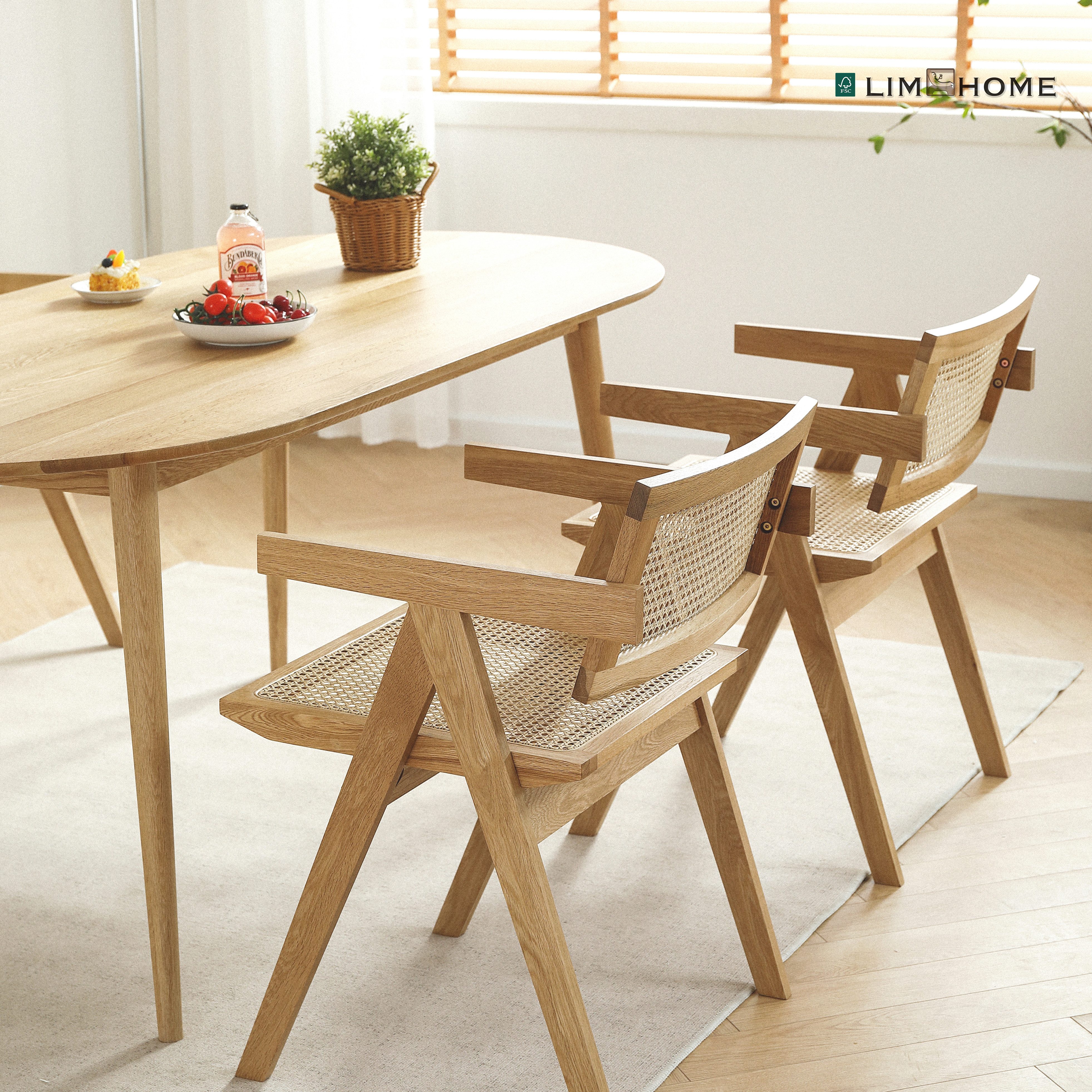 LIM HOME Esszimmerstuhl SW020/SW021 (Packung, 1 St), Eichenholzrahmen mit S günstig online kaufen