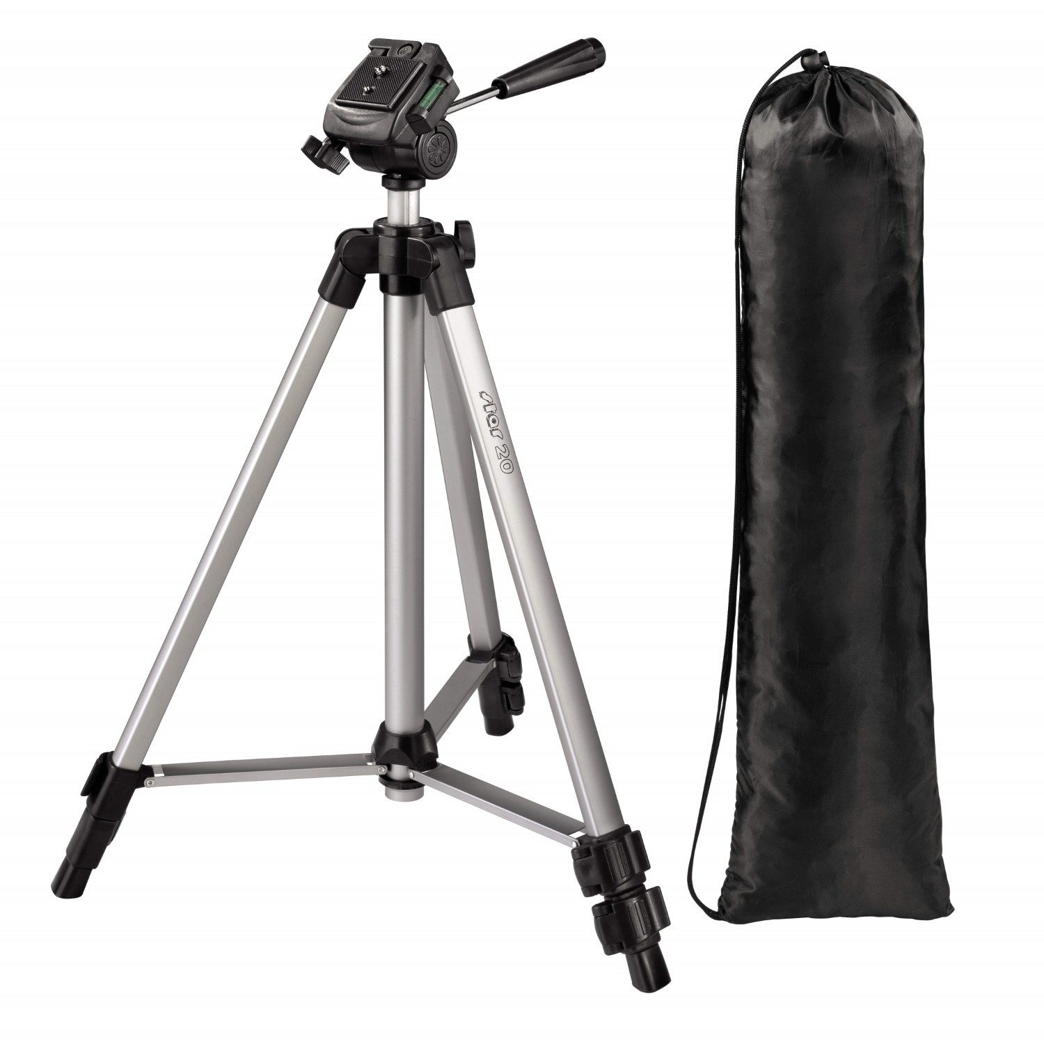 Dreibein-Stativ Star 20 125cm 3D 3-Wege-Kopf Kamerastativ
