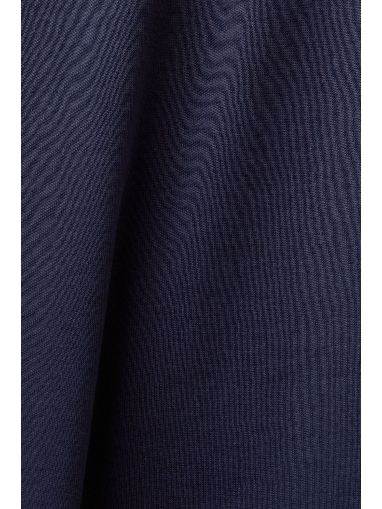Esprit T-Shirt Top mit Strass-Logo (1-tlg) NAVY