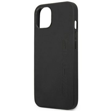 Mercedes Smartphone-Hülle AMG Apple iPhone 14 Plus Schutzhülle Case Leather Hot Stamped Schwarz