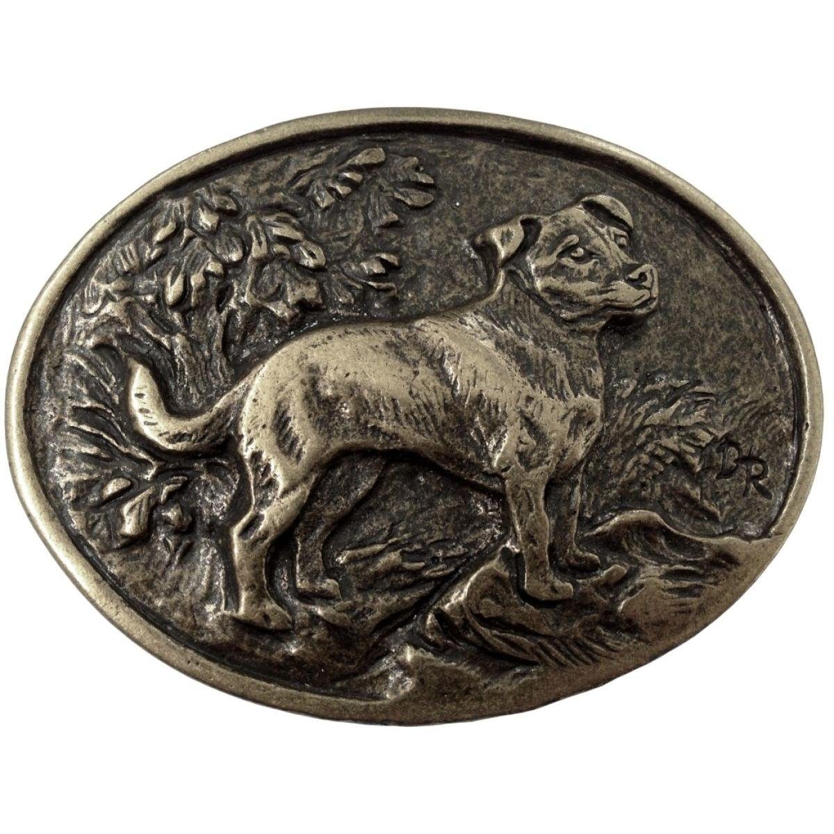 Gürtelschnalle Jack-Russel 4,0 cm - Buckle Wechselschließe Gürtelschließe 40mm - für