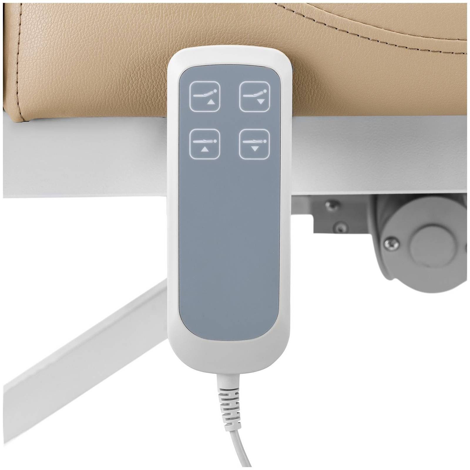 Physa Massageliege elektrisch Massagebank Therapieliege Massagetisch 200 kg Beige, Dunkelbeige