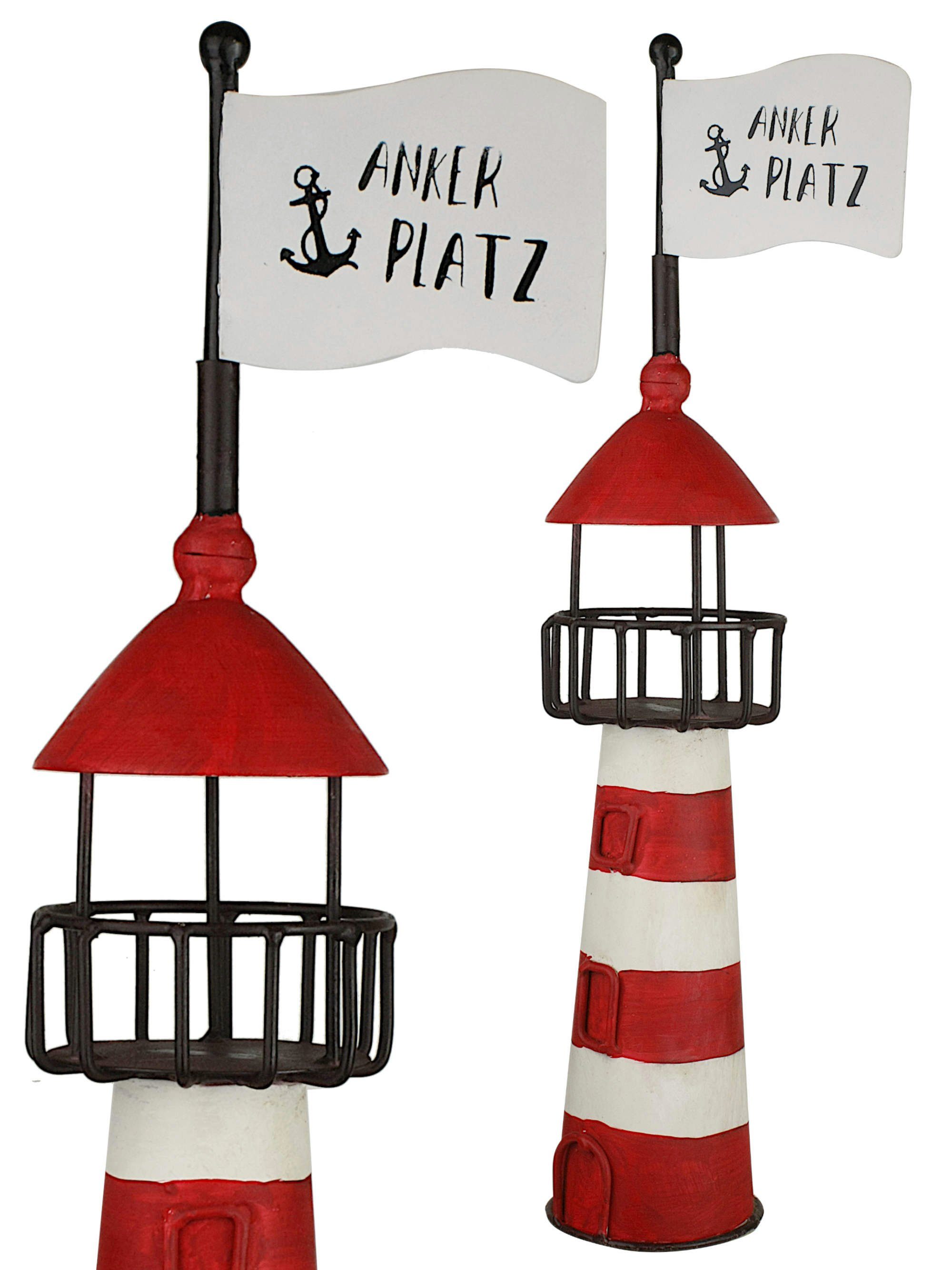 Paulslandhaus Gartenfigur Zaunhocker Leuchtturm, Ankerplatz, Heimathafen, günstig online kaufen