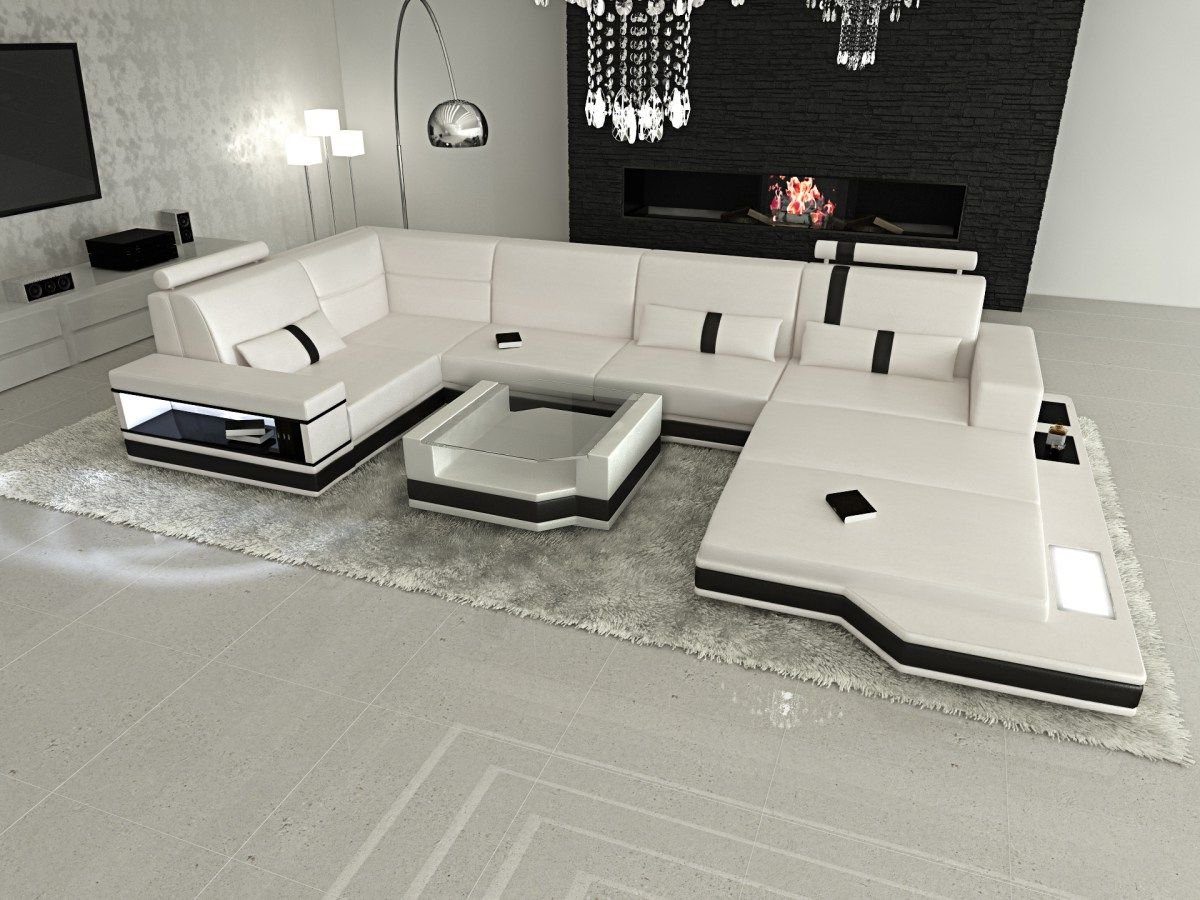 Sofa Dreams Wohnlandschaft Ledersofa Ledercouch Messana günstig online kaufen