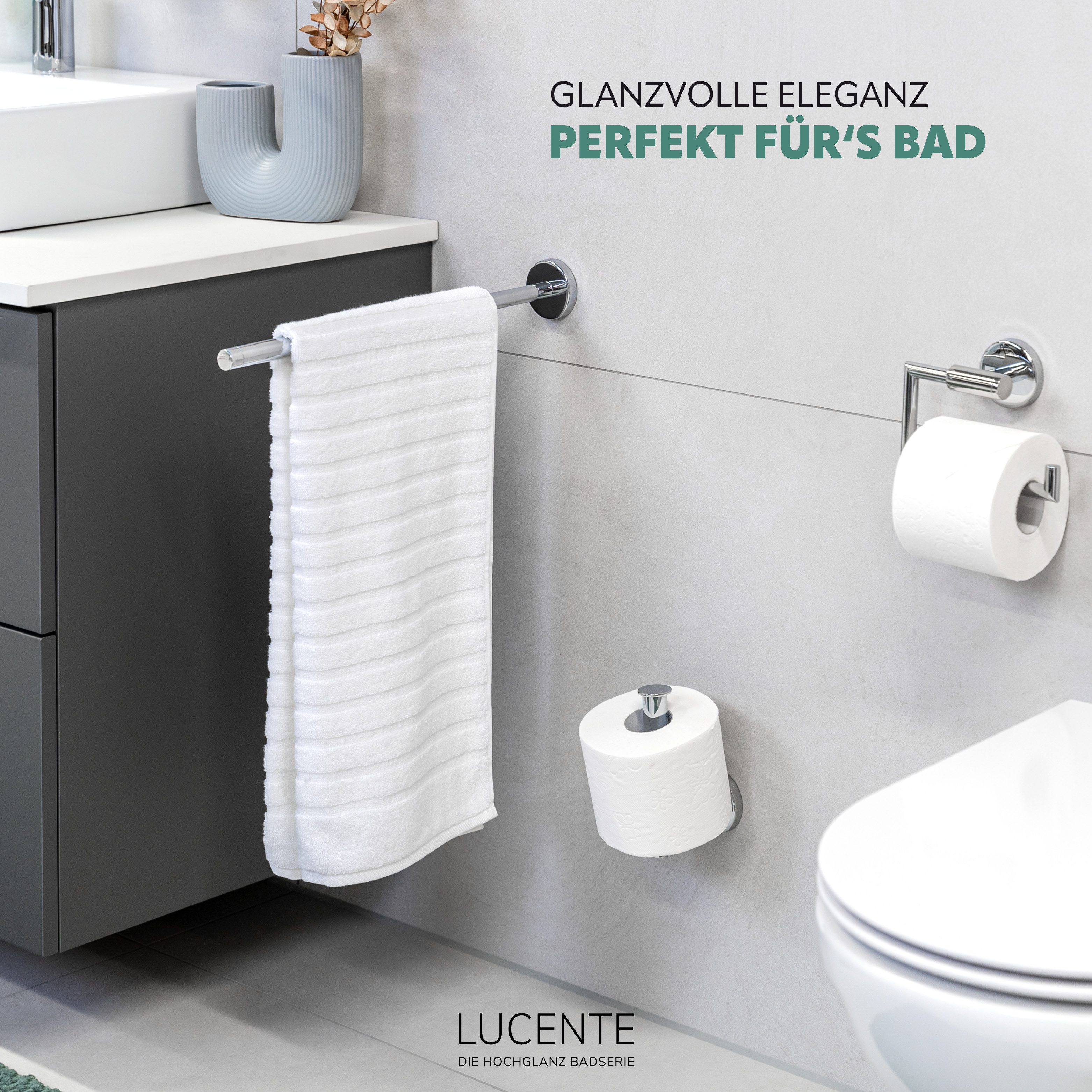 bremermann Toilettenpapierhalter Bad-Serie LUCENTE - 2in1, günstig online kaufen