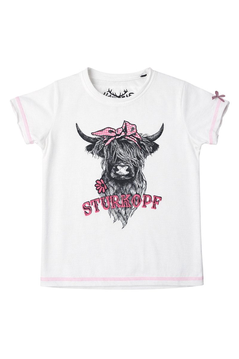 Hangowear Trachtenbluse Trachtenshirt Kind - QUENTAYA KIDS - weiß