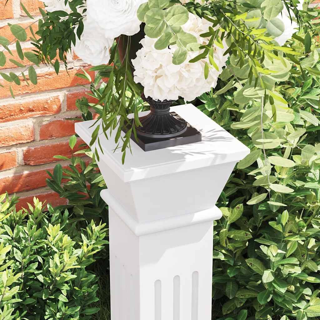 vidaXL Blumenständer Säulen-Pflanzenständer Klassischer Stil Quadratisch MDF (1 St), Blumensäule Blumenhocker Blumenständer Blumentisch Deko Säule Podest – Bild 3 von 5