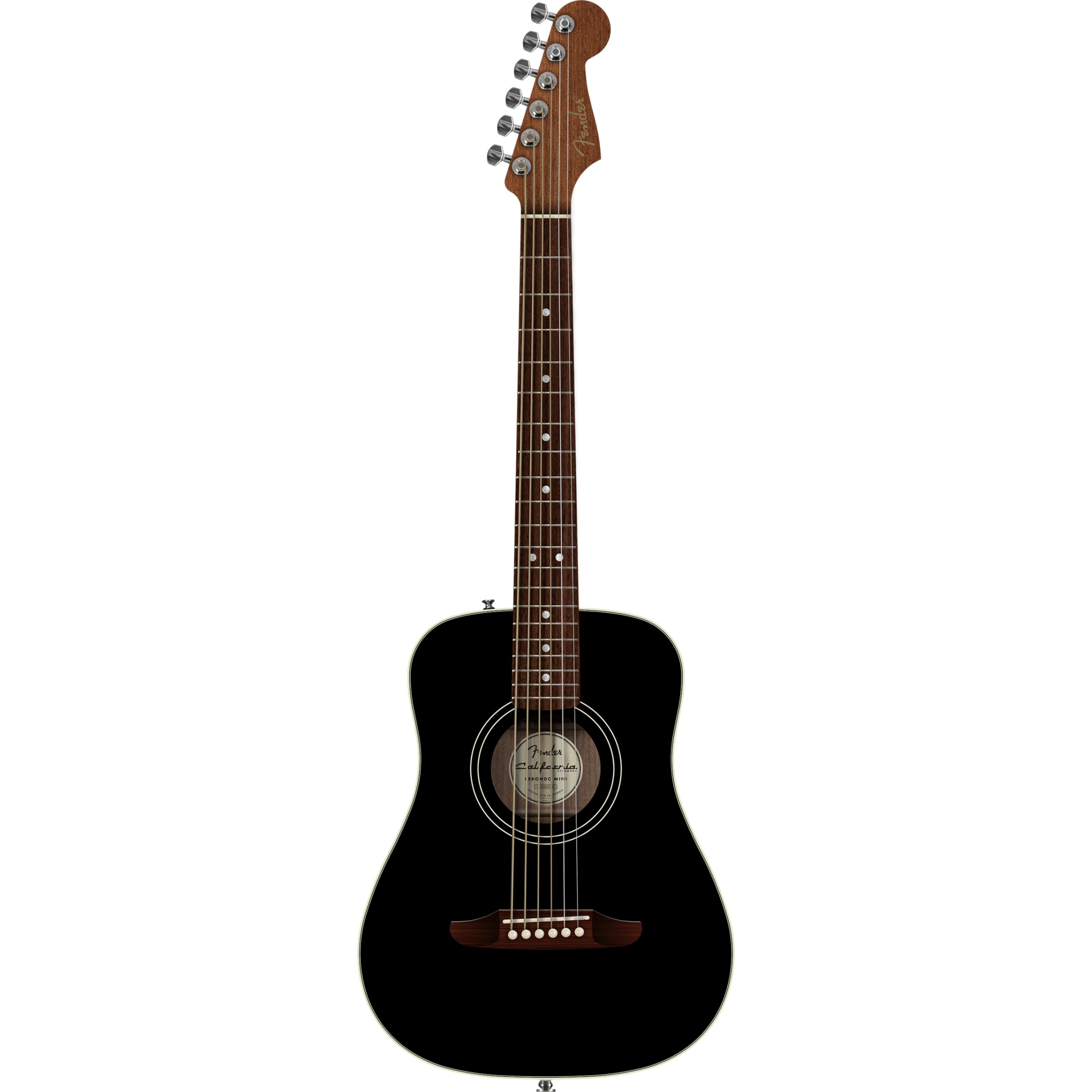 Fender Westerngitarre, Westerngitarren, Mini Gitarren, California Standard Redondo Mini Black - Westerngitarre