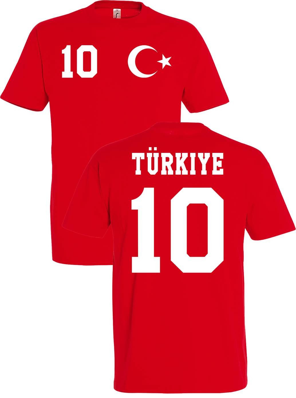 T-Shirt Türkei Herren T-Shirt im Fußball Trikot Look
