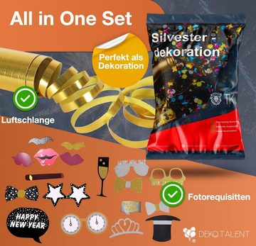 Dekotalent® Hängedekoration 5x XXL Silvester Deko Set - Neujahrsdeko - New Year Decoration (Packung, 1 St)