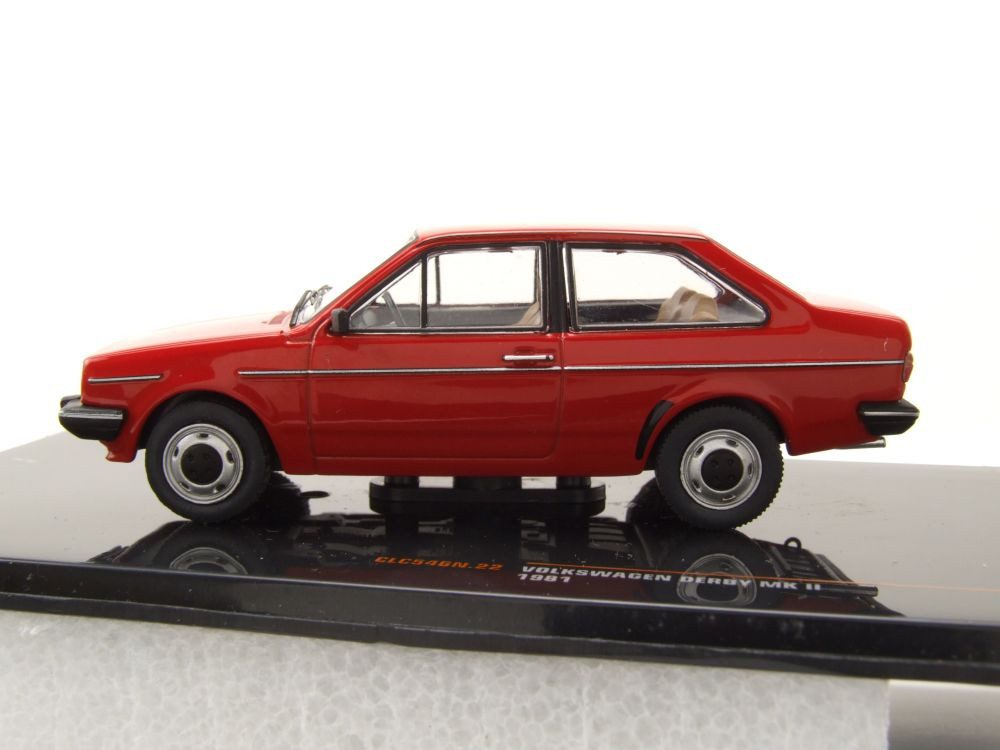 ixo Models Modellauto VW Derby MK2 1981 rot, Maßstab 1:43