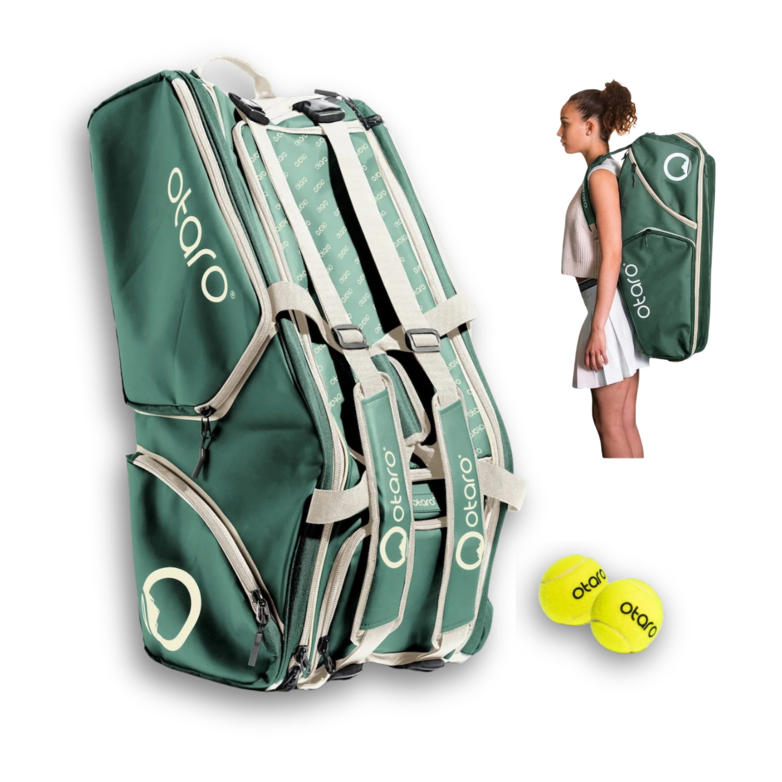 Otaro Tennistasche Tennistasche Racquet Bag, 82 Liter
