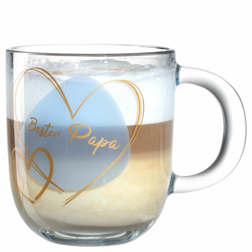 LEONARDO Tasse Emozione Bester Papa, 400 ml, Kalk-Natron-Glas