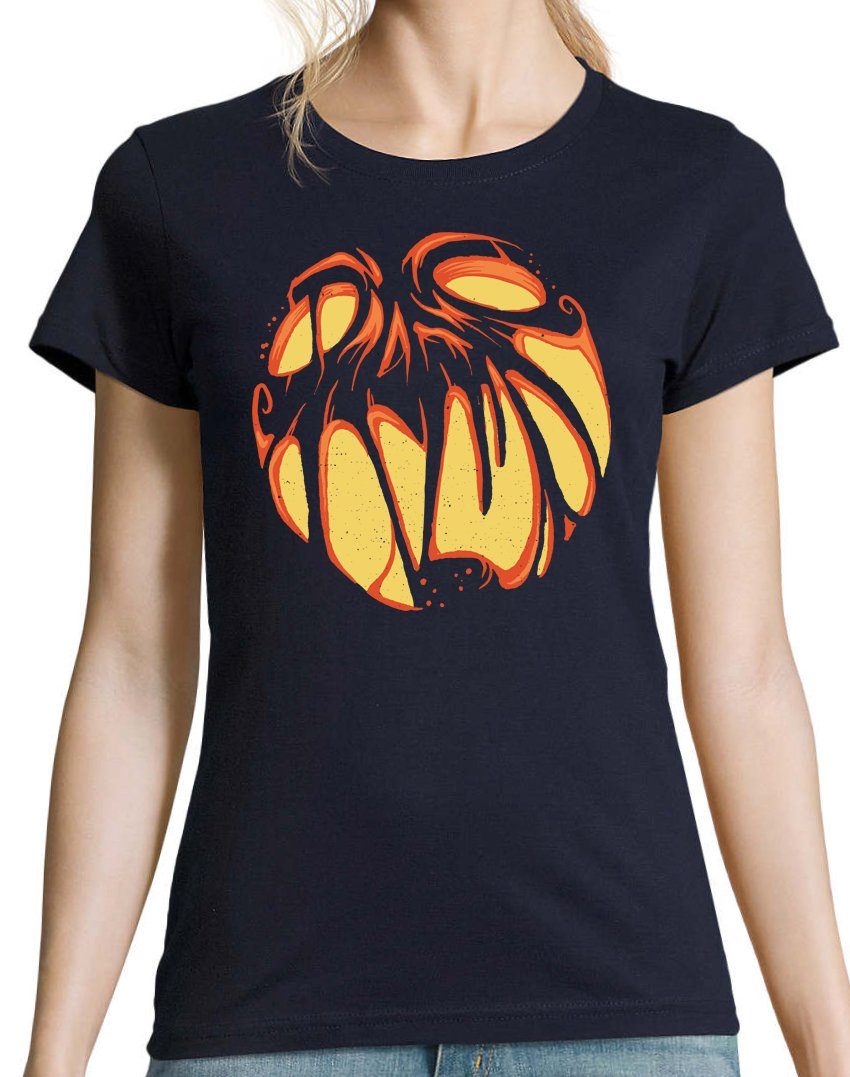 Youth Designz Print-Shirt Halloween Kürbis Damen günstig online kaufen