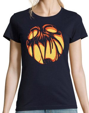Youth Designz Print-Shirt Halloween Kürbis Damen T-Shirt Horror Face Fun-Look mit modischem Print Aufdruck