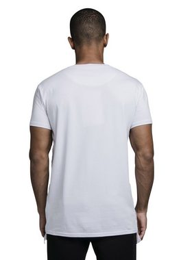 Siksilk T-Shirt SikSilk Herren T-Shirt S/S EMBROIDERED TAPE TEE SS-19130 White Weiß