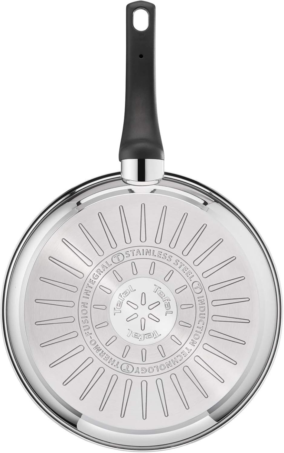 Tefal Bratpfanne 1x Tefal G6 Bratpfanne 30 cm beschichtet, E3000704, Cranberry, Edelstahl (1-tlg), Edelstahl, Antihaftbeschichtung
