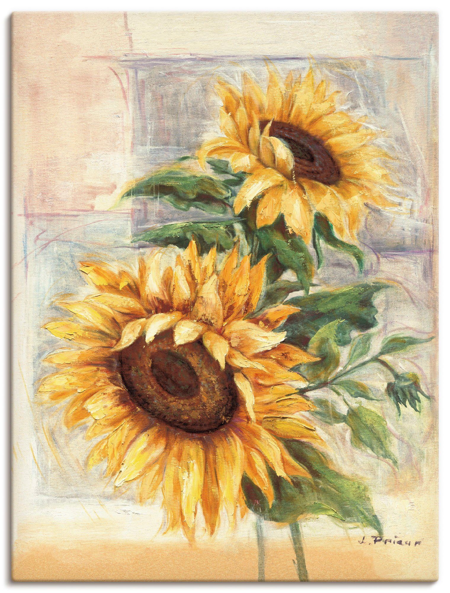 Artland Wandbild Sonnenblumen II, Blumen (1 St), als Alubild, Outdoorbild, günstig online kaufen
