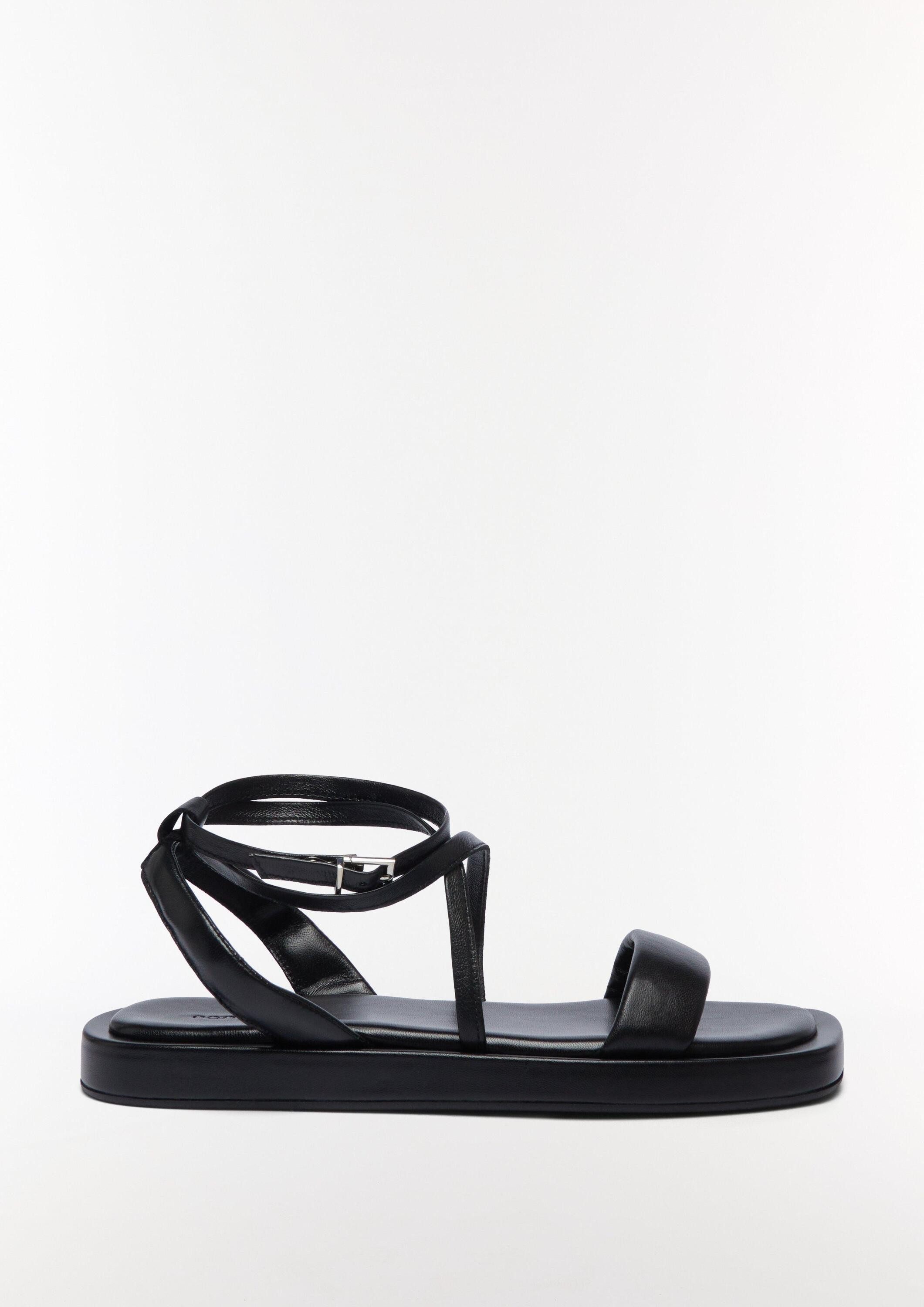 comma Sandalen Sandale Riemchensandalen aus Leder günstig online kaufen