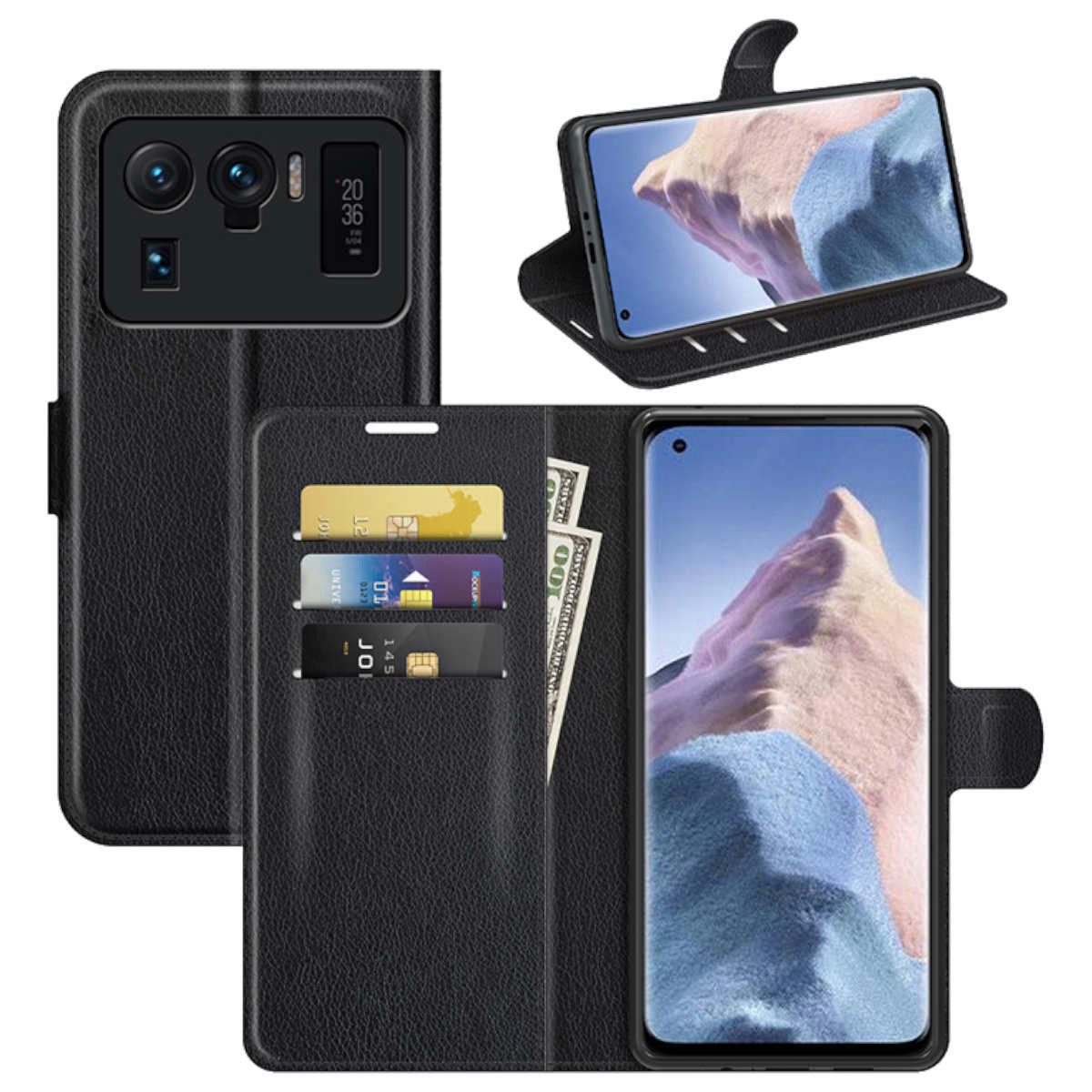 Wigento Handyhülle Für Xiaomi Mi 11 Ultra Handy Tasche Wallet Premium Schutz Hülle Case Cover Etuis Neu Zubehör