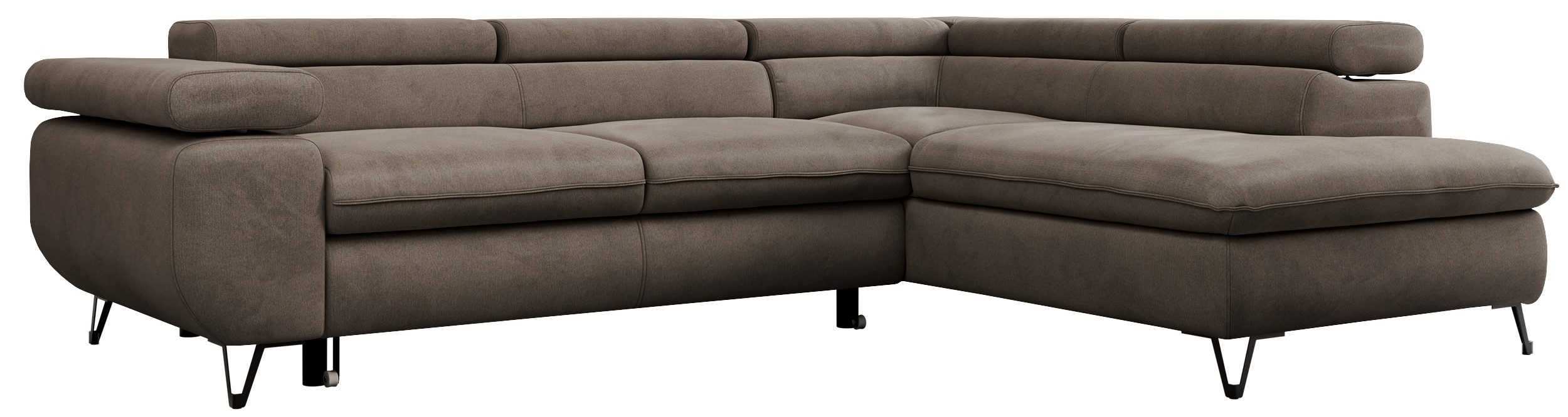 MKS MÖBEL Ecksofa PETER L, Set, Ecksofa L-form, HR35-Schaum, Wellenfederker günstig online kaufen