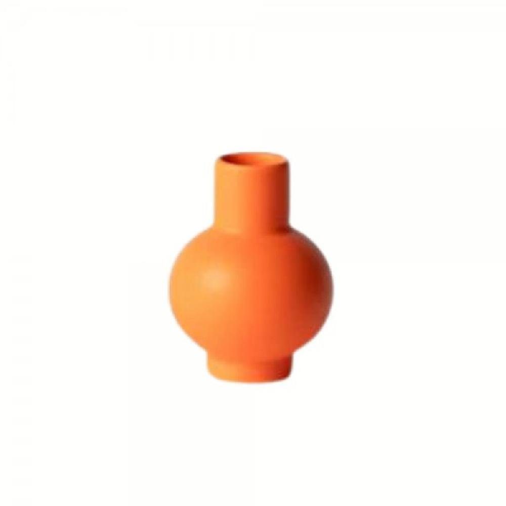 Vibrant Strøm Ceramic Orange Vase (Mini) Dekovase Raawii
