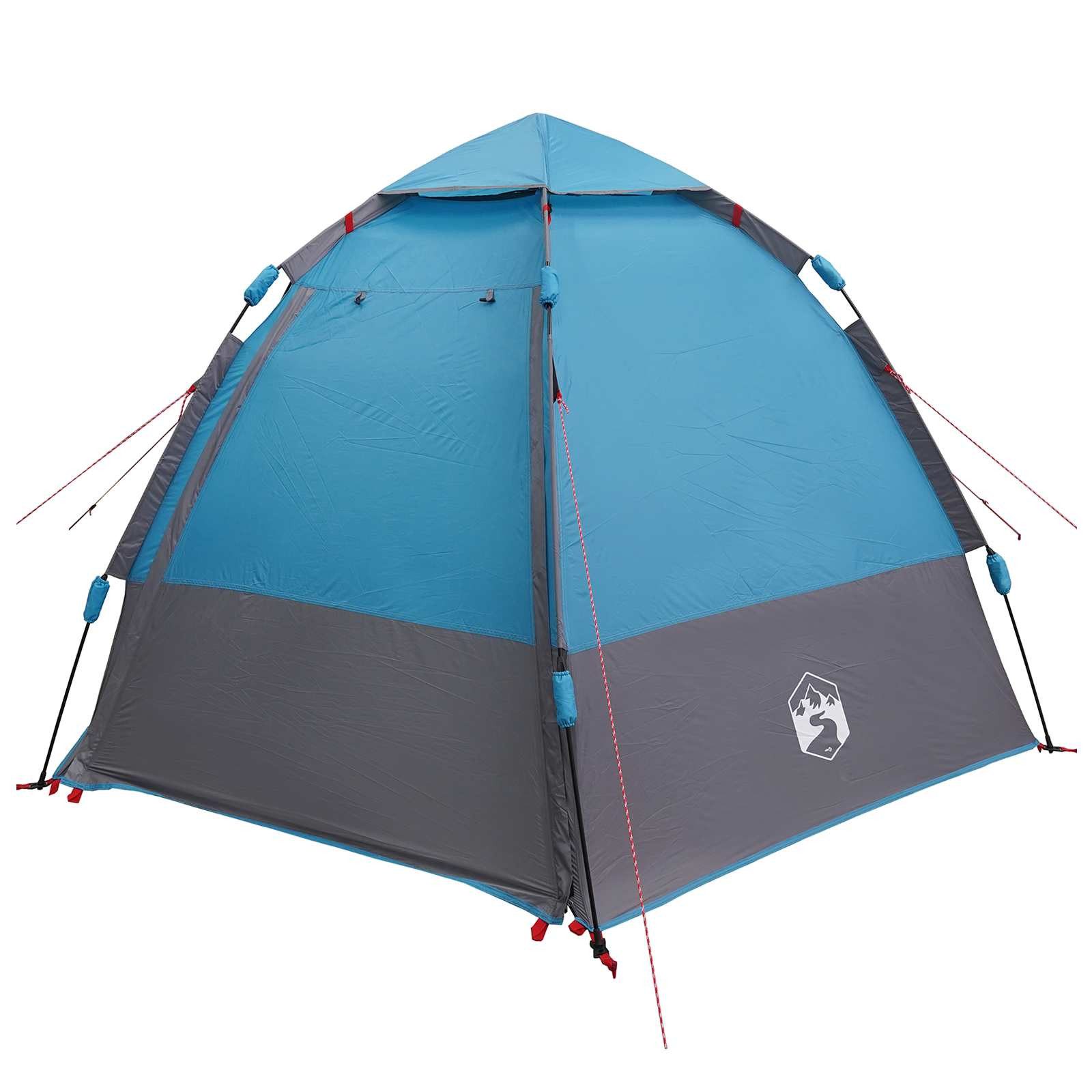 vidaXL Gruppenzelt Schnellmontagezelt mit Regenhaube für 4 Personen 4 Personen, (1 tlg)