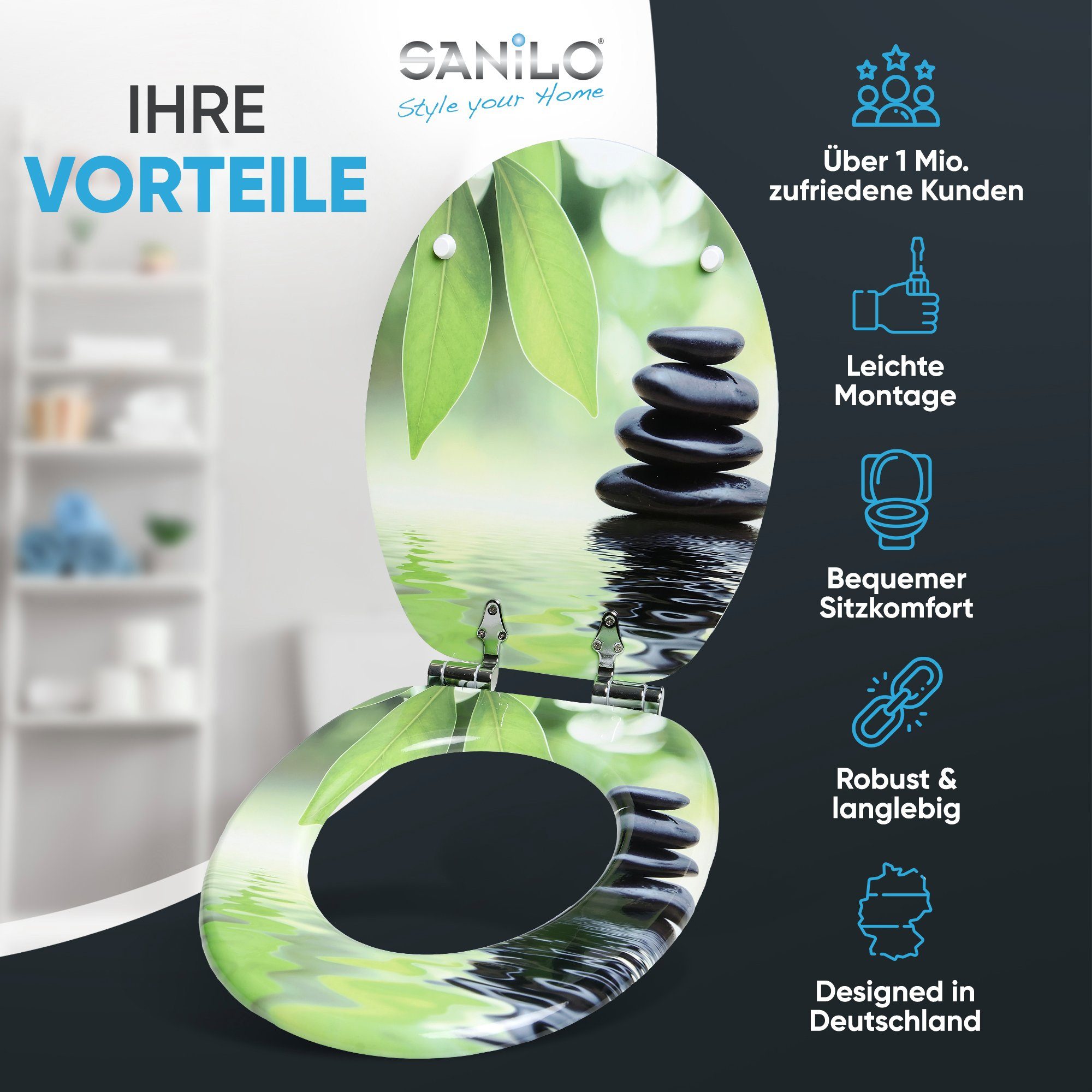 Sanilo WC-Sitz Harmony, mit Absenkautomatik, hochwertig günstig online kaufen