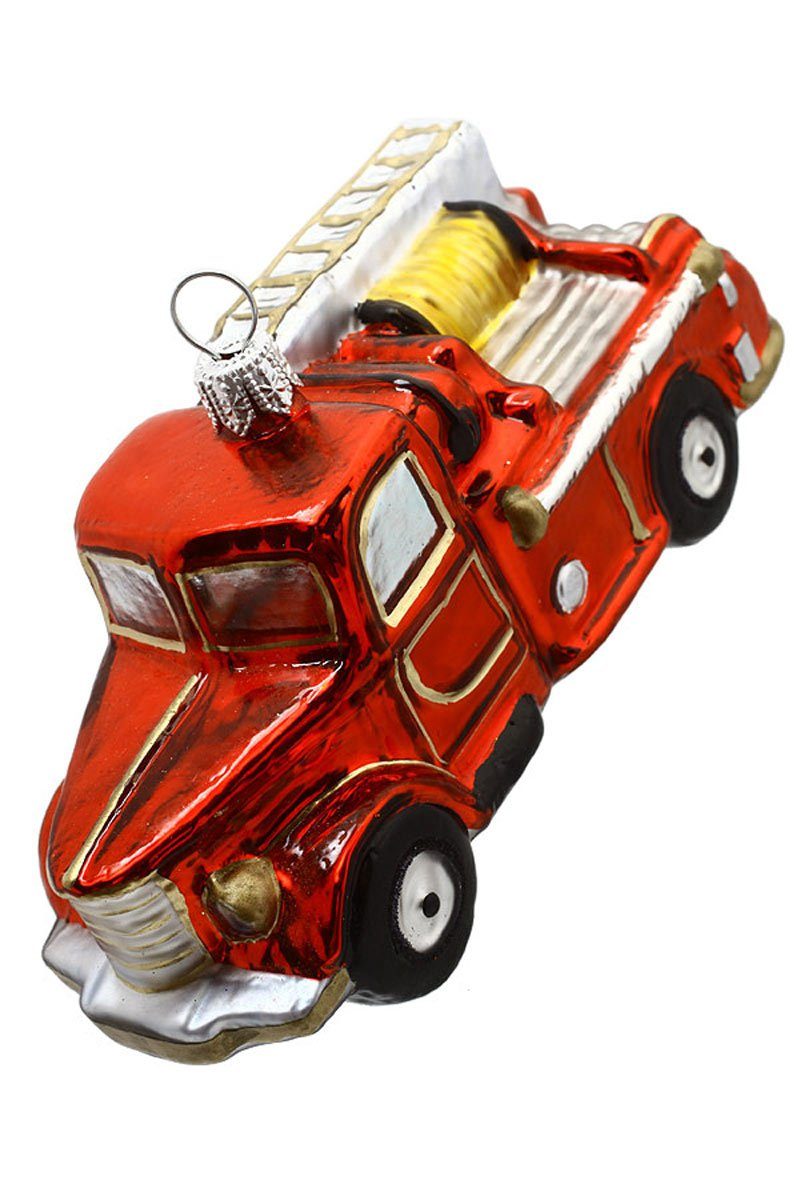 Hamburger Weihnachtskontor Christbaumschmuck Feuerwehr, Dekohänger - mundgeblasen - handdekoriert