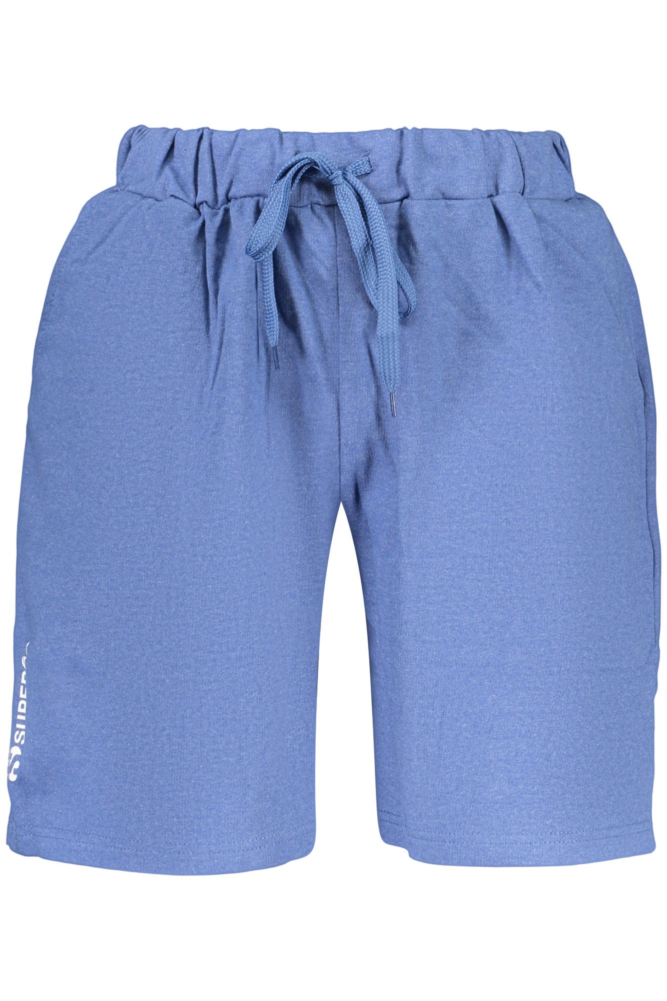 Superga Kurze blaue Herren-Jogginghose mit Kordelzug und Taschen