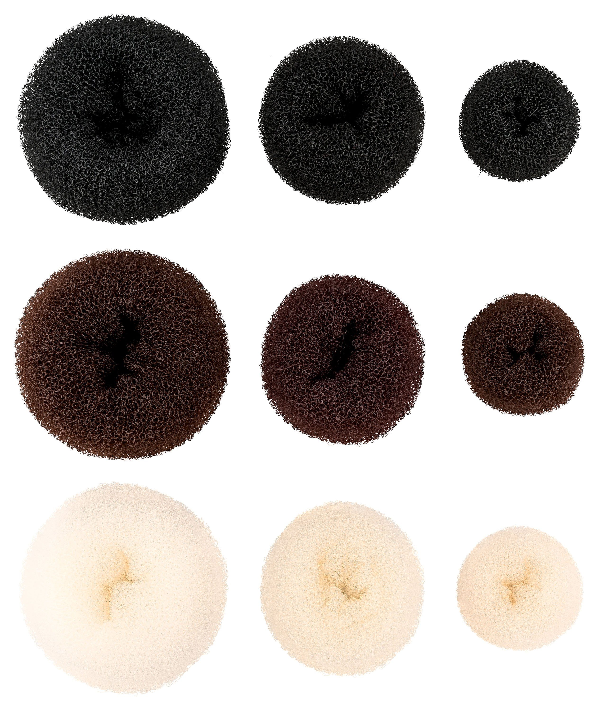tanzmuster Haarkissen Duttkissen 6 cm, 8 cm, 9 cm, blond, brünett, schwarz, für den perfekten Ballett-Dutt