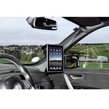 Hama Tablet PC Saugnapf-Halterung Halter Tablet-Halterung, (Universell 2-Krallen Rastersystem für Auto Scheibe Kfz, 180° neigbar)