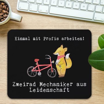 Mr. & Mrs. Panda Mauspad Zweirad Mechaniker Leidenschaft - Schwarz - Geschenk, Einzigartiges M (1-St), Made in Germany
