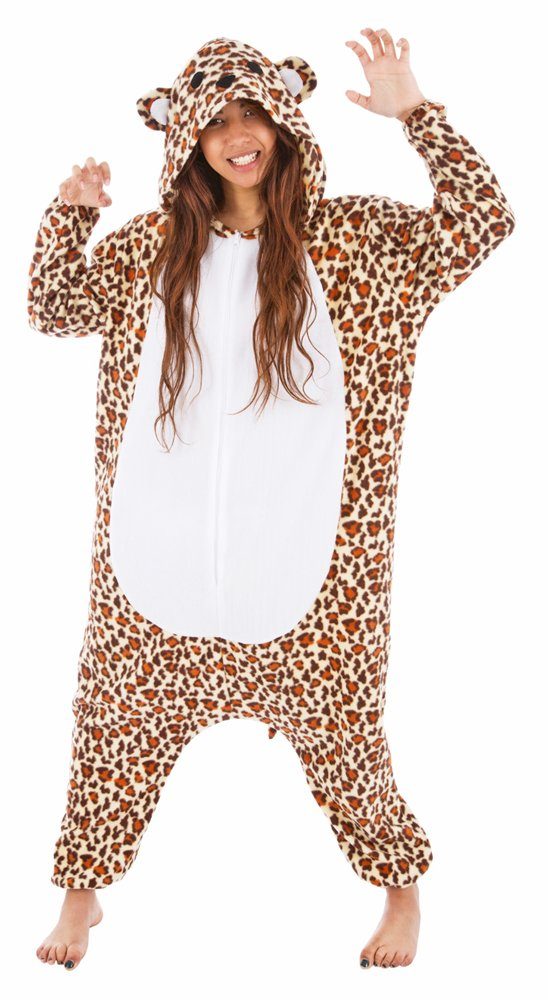 CHAKS Kostüm »Kigurumi Skikostüm Leopard für Damen und Herren - Plüsch  Verkleidung Tierkostüm Karneval Mottoparty Festival« online kaufen | OTTO