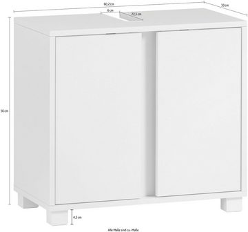 INOSIGN Badmöbel-Set Dex, (3-St), bestehend aus Waschbeckenunterschrank, Unterschrank, Spiegelelement