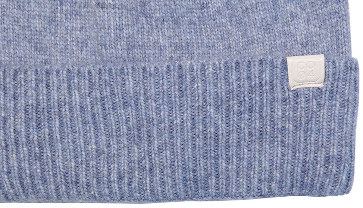 chillouts Strickmütze Riana Hat mit dezentem Markenlogo und breitem Umschlag