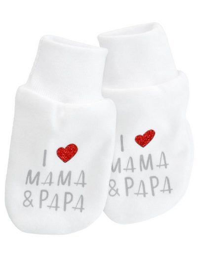 Baby Sweets Fäustlinge »Handschuhe I love Mama & Papa«
