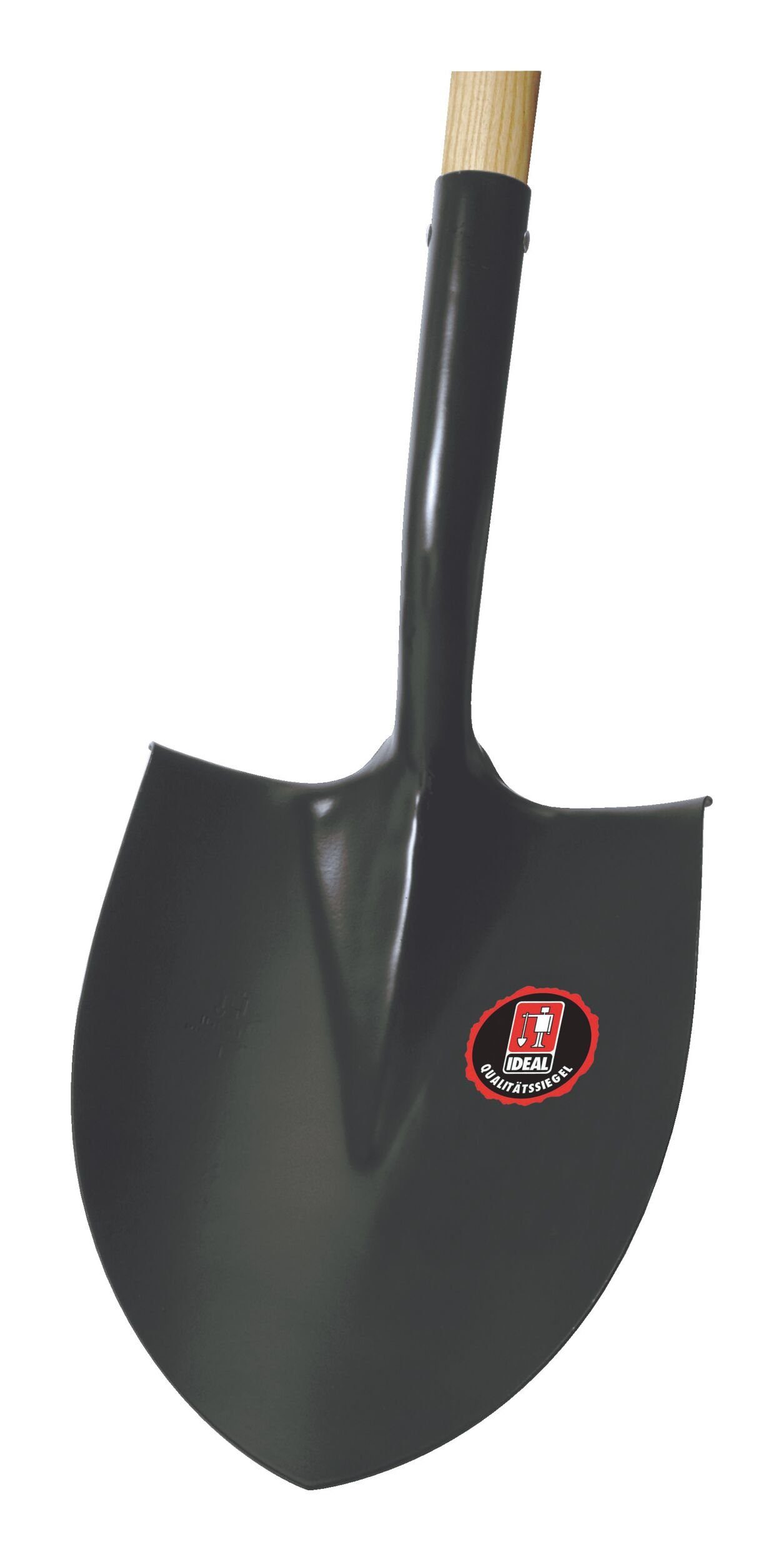 IDEALSPATEN Spaten, Spatenschaufel schwarz klein Größe 1 mit Stiel