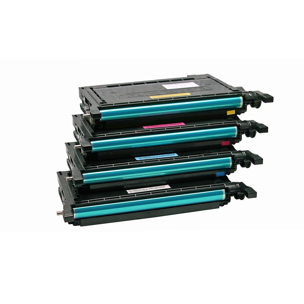 ABC Tonerkartusche, Kompatibles Set 4x Toner für Samsung CLP600 CLP650 CLP600N CLP600NG