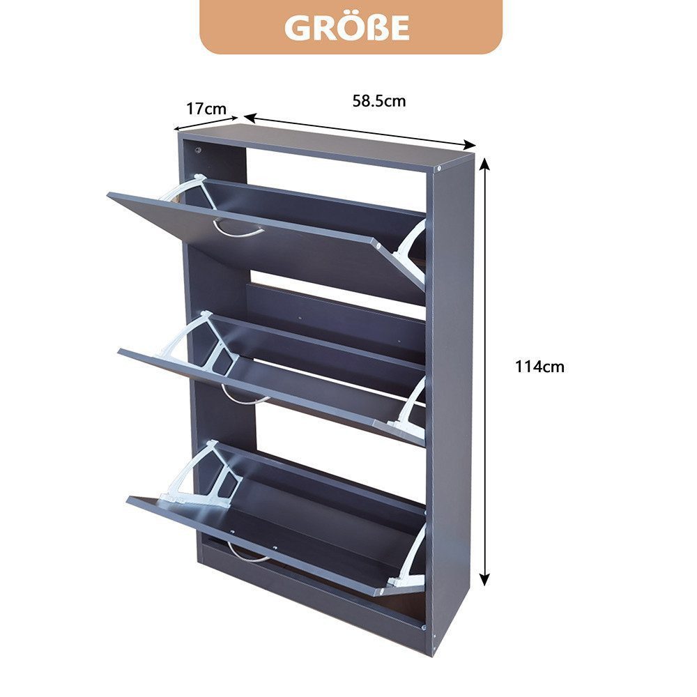 WAOHO Schuhschrank Klappbare Schuhregale, Schuhschrank 4 günstig online kaufen